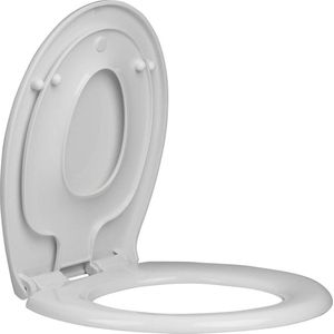 Soft Junior Toiletbril met zachte sluitfunctie voor gezinnen en kinderen - wit - 444 x 369 cm toilet seat