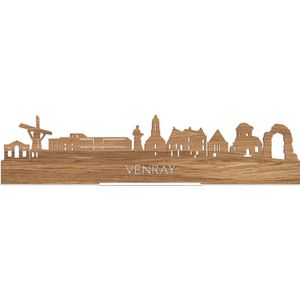 Standing Skyline Venray Eikenhout - 60 cm - Woondecoratie design - Decoratie om neer te zetten en om op te hangen - Meer steden beschikbaar - Cadeau voor hem - Cadeau voor haar - Jubileum - Verjaardag - Housewarming - Interieur - WoodWideCities