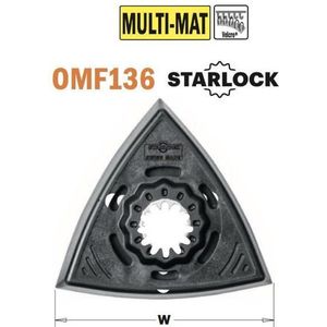 CMT - 93mm geperforeerde schuurvoet, Starlock - Zagen