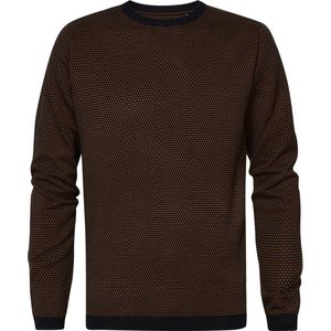 Petrol Industries - Heren Fijngebreide pullover Mokena - Zwart - Maat XL