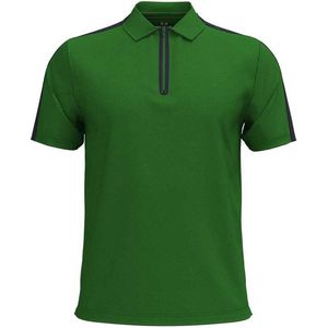 Under Armour Golf Drive Zip Korte Mouw Poloshirt Groen L Man