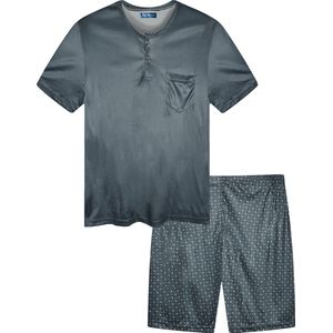 heren pyjama shortama Gianvaglia grijs L