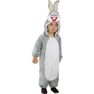 FUNIDELIA Bugs Bunny Kostuum voor baby - 6-12 mnd (69-80 cm) - Grijs