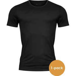 Mey Dry Cotton T-shirt (1-pack) - heren T-shirt O-hals - zwart - Maat: L