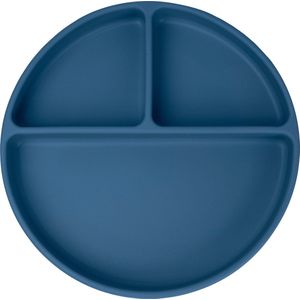 JU&MP Bord Zuignap - Baby - Kinderservies - Kinderbord - Onbreekbaar - Donkerblauw