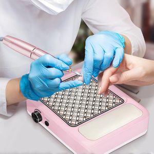 CHIWIN Nagelstofzuiger - 108W Professionele Nail Dust Collector - met 2 Filters Verstelbare - Snelheid Laag Geluid Nagelstofzuiger - voor Manicure en Pedicure Thuis en Salon