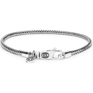 SILK Jewellery - Zilveren Armband - Zipp - 767.22 - Maat 22,0