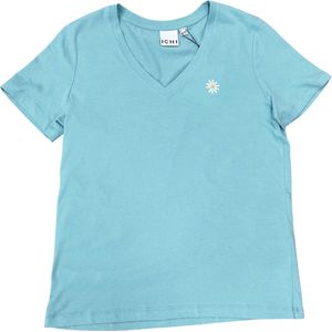 ICHI T-shirt Camino Nile Blue - Maat S