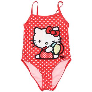 Hello Kitty badpak rood maat 104/110