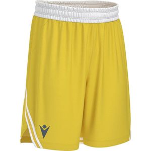 Macron Kansas Eco Basketbalshort Heren - Geel / Wit | Maat: XS