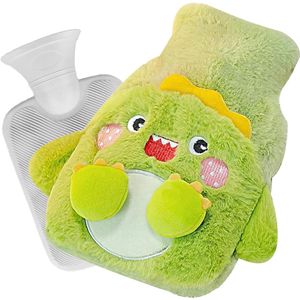 Warmwaterfles met zachte hoes - 500 ml - voor pijnbestrijding - ideaal voor buik en rug