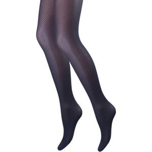 Panty - Visgraat - Marine - Maat S/M