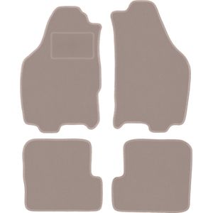 Beige veloursmatten voor: Lancia Ypsilon II hatchback (2003-2011)