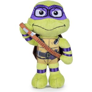 Donatello (Paars) Teenage Mutant Ninja Turtles (Mutant Mayhem) Pluche Knuffel 30 cm [Nickelodeon Plush Toy | Speelgoed knuffeldier knuffelpop voor kinderen jongens meisjes | Michelangelo, Leonardo, Donatello, Raphael]