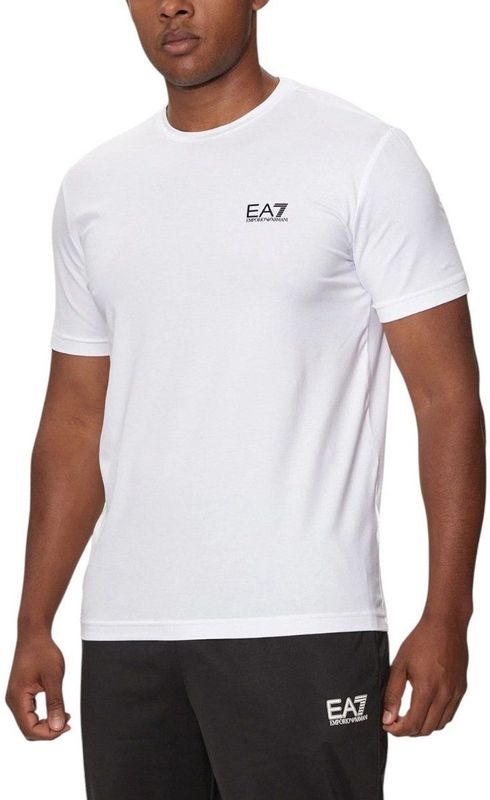 Emporio Armani EA7 - T-shirt - Wit - Katoen
