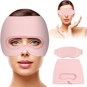 Migraine Muts - Roze - Oogmasker - 3-in-1 Pijnverlichting Masker - Herbruikbaar