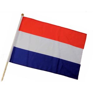 Zwaaivlag Nederland van stof