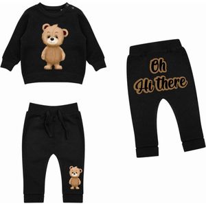 Kledingset jongen-meisje-Beren print-2-delig-Maat 68/74