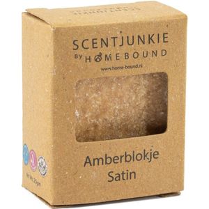 Amberblok in doosje ´Satin´ - leg het amberblokje op een schaaltje of laat het smelten in een geurbrander