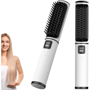 Solacis Draadloze stijlborstel - Stijlborstel - Elektrische haarborstel - Draadloze fohn - Draadloze haarborstel - Must have voor uw haar!