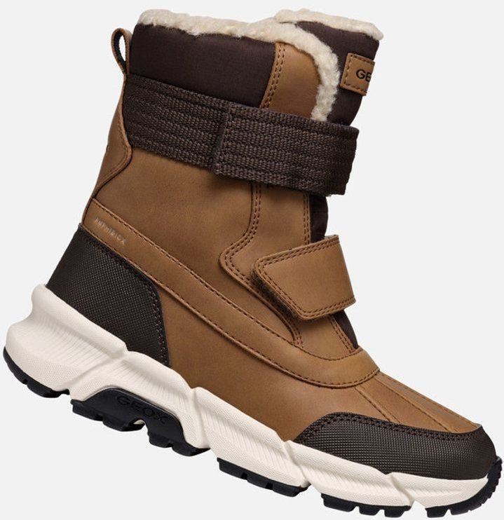 Geox - J Flexyper Plus - Sneeuwlaarzen - Tabak Koffie - Ademend