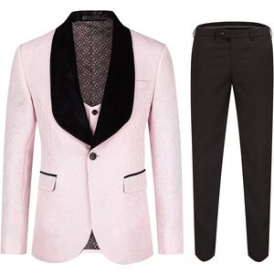 Allthemen Driedelig Pak met Kleurblokken - Vlinderprint - XS