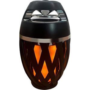 Openlucht Draadloze Bluetooth 5.0 Spreker met Vlamatmosfeer - Draagbare TWS LEIDENE Vlamspreker - Content in .