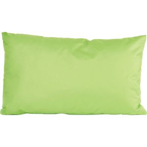 Bank/Sier kussens voor binnen en buiten in de kleur groen 30 x 50 cm - Tuin/huis kussens