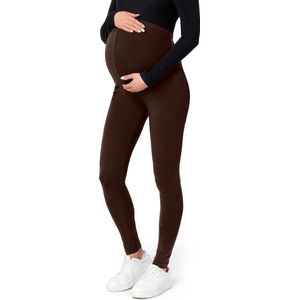 Be Mammy - BE-Leggings-02 - Zwangerschapsleggings - Zwart - Lang - Viscose - Elasthan