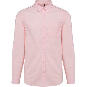Kariban Heren Oxford overhemd lange mouwen K533 - Oxford Pale Pink - S