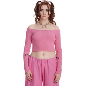 Banned - Sally Knitted Gebreide trui - S - Roze
