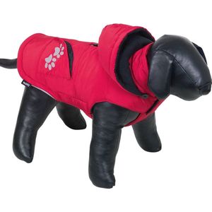 Nobby Hondenjas Rood Marisha - 48 cm - Reflecterend - Windafstotend - Waterafstotend - Klittenband - Winter - Capuchon - Hondenkleding