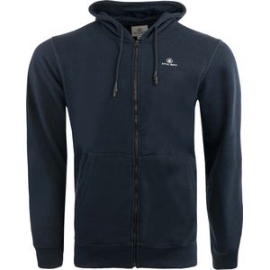 Heren - Sweatshirt - Navy Blue - Athl DPT - Met Kap en Volledige Rits