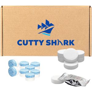 Cutty Shark onderhoudsset - 10 ontkalkingstabletten + 20 2-in-1 reinigingstabletten - koffiemachineontkalker - koffiemachinereiniger - koffiemachine - espressomachine - Delonghi - Philips - Jura