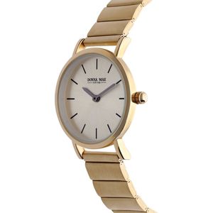 Lucardi Dames Donna Mae horloge goudkleurig - Horloge - Staal - Goudkleurig - 30 mm