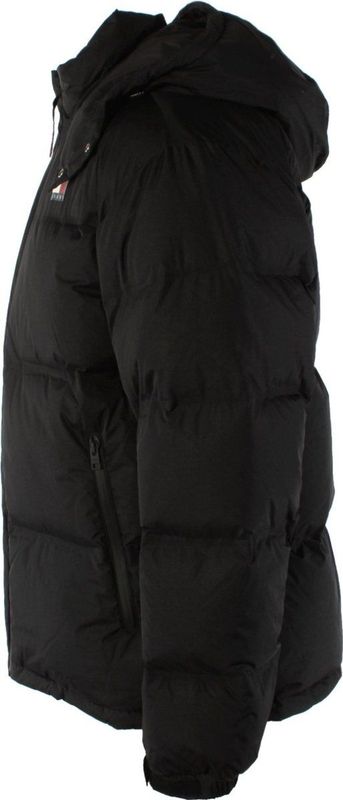 Tommy Hilfiger - Nylon Winterjas - Zwart - Heren - Gewatteerd patroon