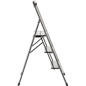 Escalo Aluminium huishoud trapladder SPACE met 3 grote antisliptreden treden