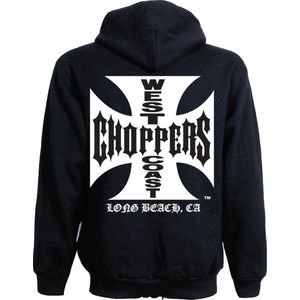 West Coast Choppers - Iron Cross Zipper - Hoodie - Zwart - XXL