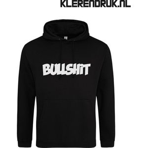 Bullshit | Hoodie | Sweater | Capuchon | Trui | Hooded | Print | Bullshit | Feest | Carnaval | Party | Zwart | Maat XXXL