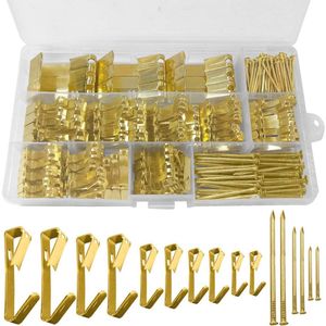 320PCS Zware Bevestigingshaken voor Foto's - Geschikt voor Gipsplaatwanden