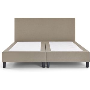 Beddenreus Comfort Box Lowen Plus vlak zonder matras - 160 x 200 cm - grey beige