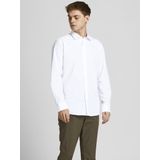 JACK & JONES Zakelijk overhemd 'JJJoe'  navy / wit