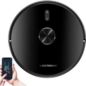 Instinct® Robotstofzuiger - 3-in-1 Slim - Draadloos - 24V - 0.5L Capaciteit - 65 DB - 90 minuten - Zwart - 31.5x31.5x7.5 cm