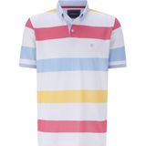 Poloshirt ELDUN - Wit - Gestreept