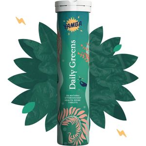Yamba Daily Greens - Groenten Bruistablet - Multivitamine - 21 natuurlijke ingrediënten - fris drankje
