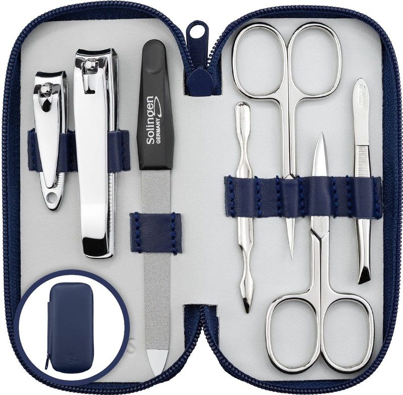 MarQus - Nagelverzorgingsset - Inclusief Schaar en Vijl - Zwart - Kunststof