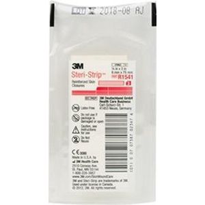 3M Steristrip R1541 - 6x75mm Wondpleister, 3 zakjes met 3 strips