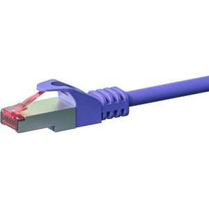 Danicom CAT6 S/FTP (PIMF) patchkabel / internetkabel 0,50 meter paars - netwerkkabel