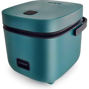 Rijstkoker Klein – Stoomkoker met Anti-Aanbaklaag - Rijstkoker met Stomer 1.2L – Warmhoudfunctie – Rijstkokers Eenvoudig te Bedienen – Multicooker - Blauw