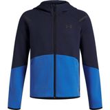 Under Armour - Unstoppable Fleece Full-Zip - Kinder Longsleeve - Blauw